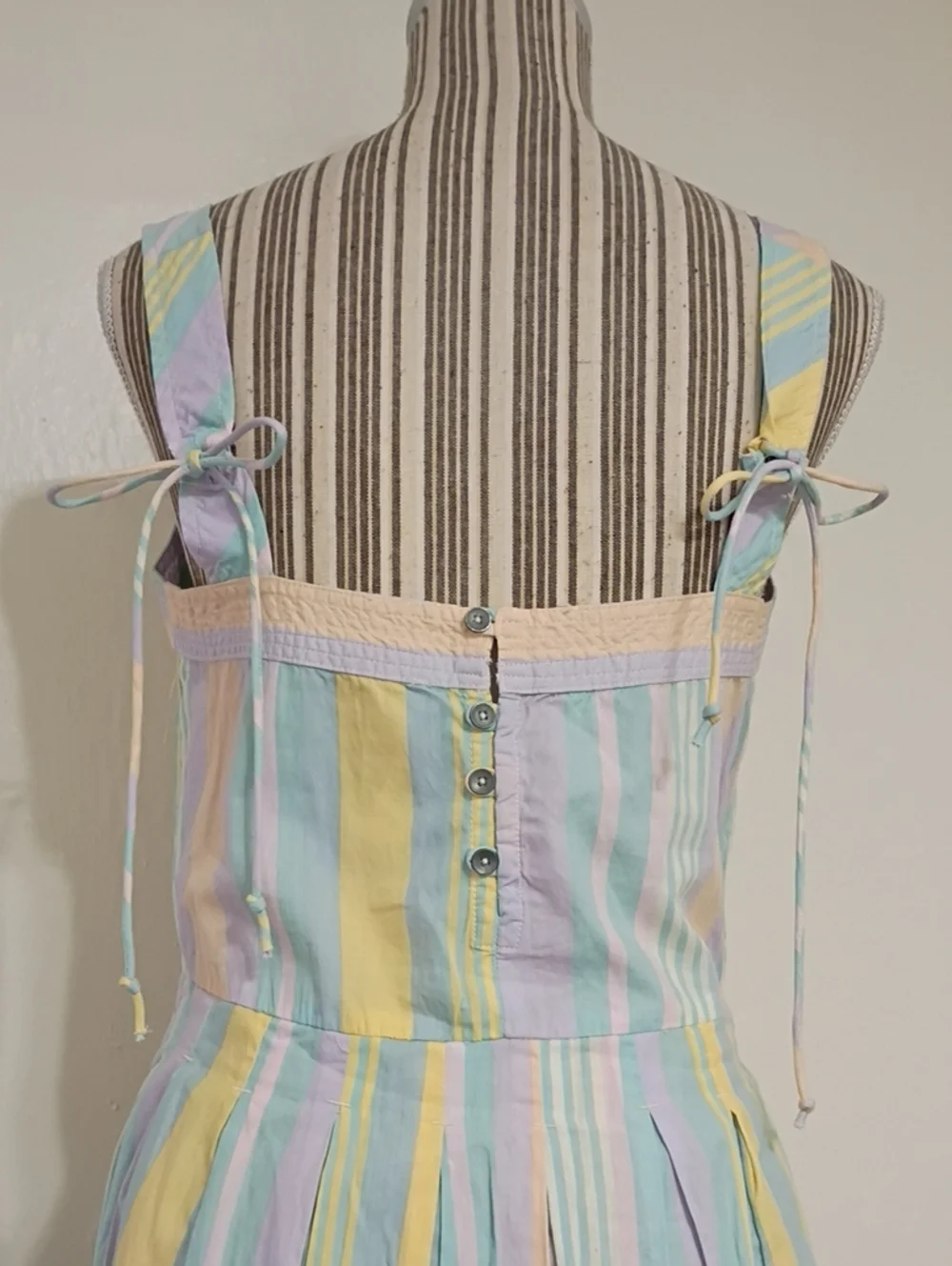 Free People Primavera Striped Midi Dress w Pockets Size S NWOT - Picture 4 of 13